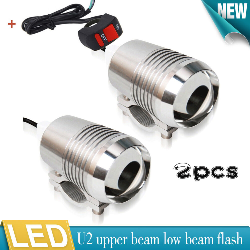Industrial Laser Beam - Pair 12V Motorcycle Spot Fog Light