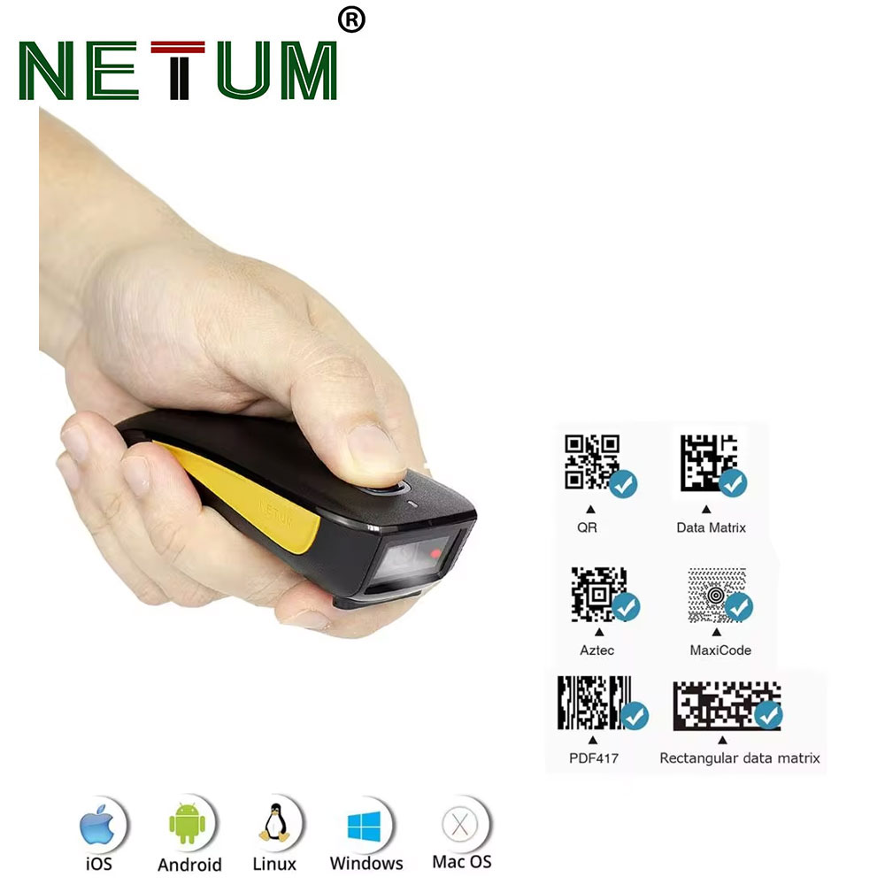 NETUM C750 Bluetooth 2D Barcod - Industrial Laser Beam ulasan dan harga