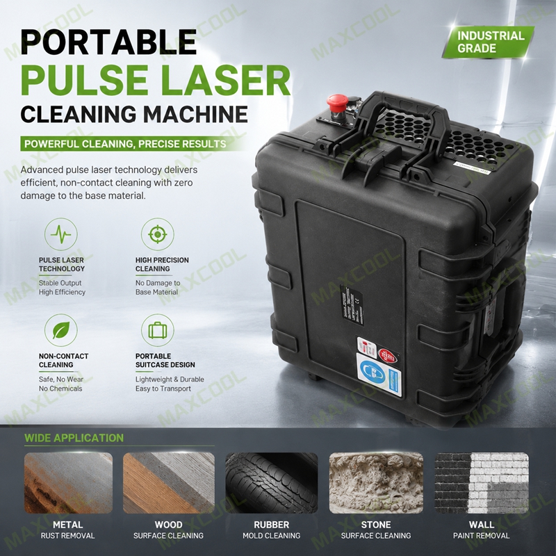 Mini Suitcase Pulse Laser Clea - Portable Laser Rust Removal ulasan dan harga