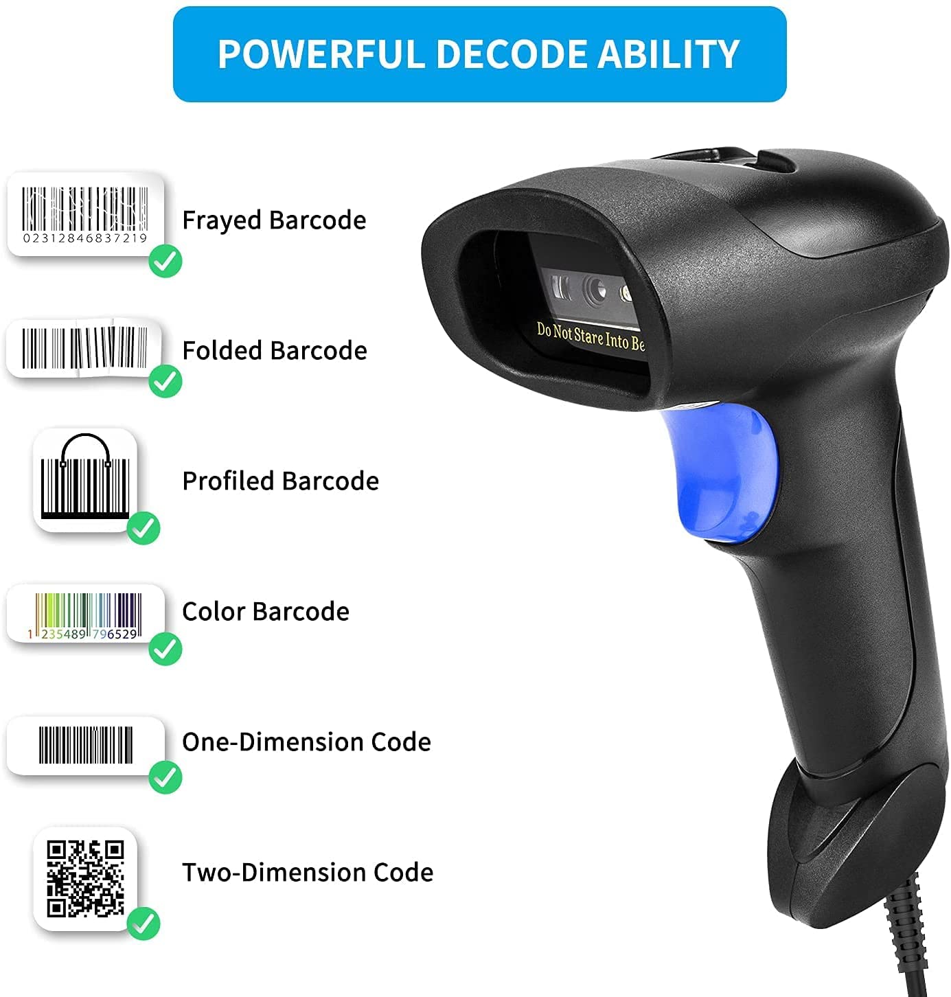 NETUM L5 Wired 2D Barcode Scan - Industrial Laser Beam ulasan dan harga