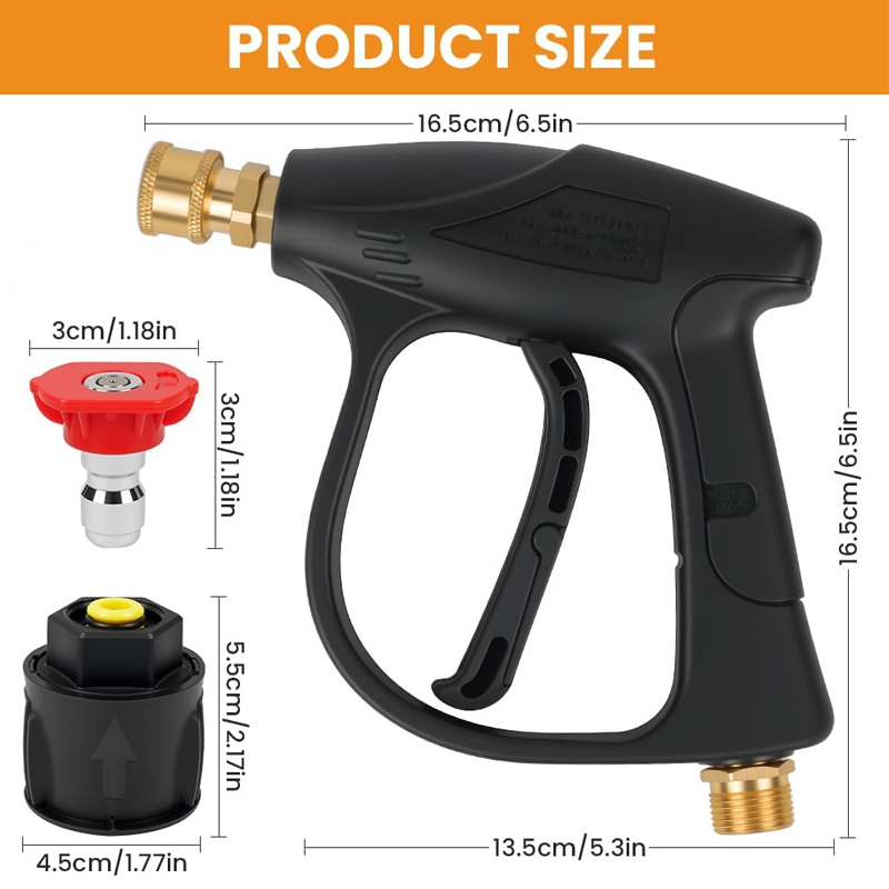 High Pressure Washer Gun with  - Laser Nozzle Ceramic ulasan dan harga