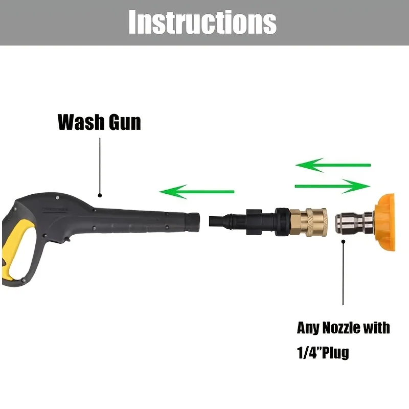6Pc High Pressure Washer Quick - Laser Nozzle Ceramic ulasan dan harga