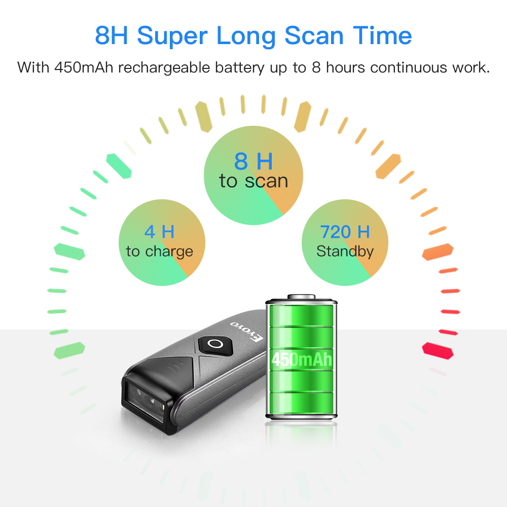 Eyoyo 2-Pack Barcode Scanner M - Industrial Laser Beam ulasan dan harga